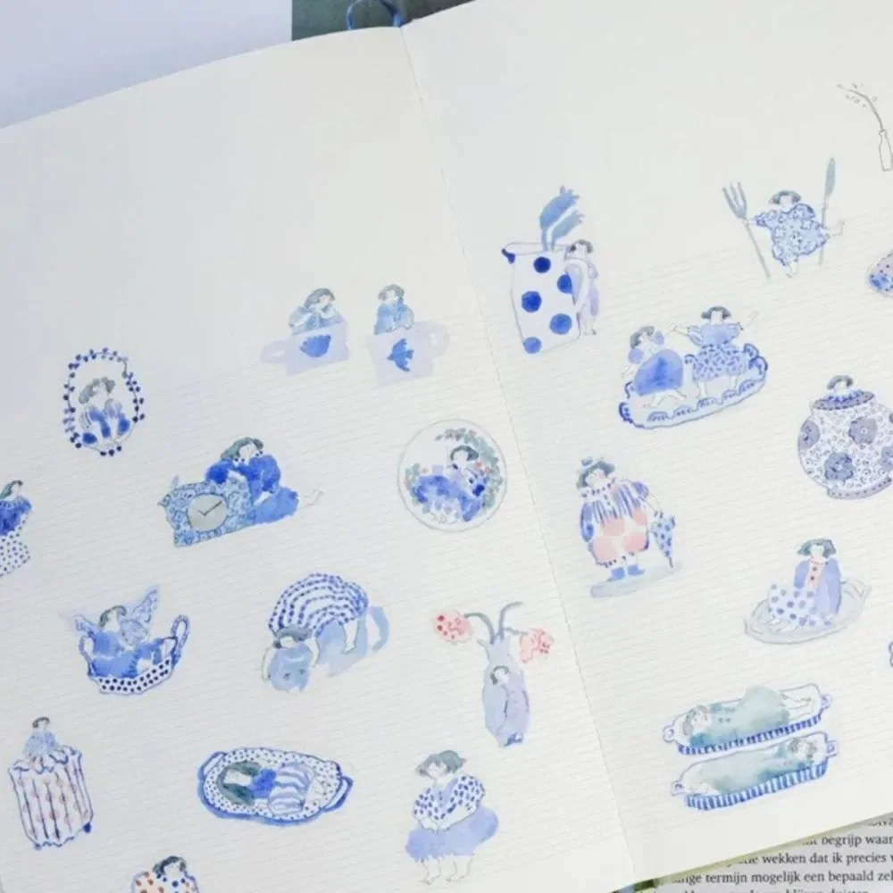 dodolulu PET Tape New blue and white collection
